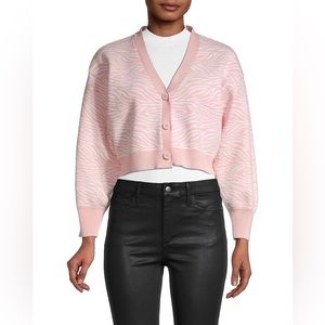 BCBG Zebra Print Cardigan
